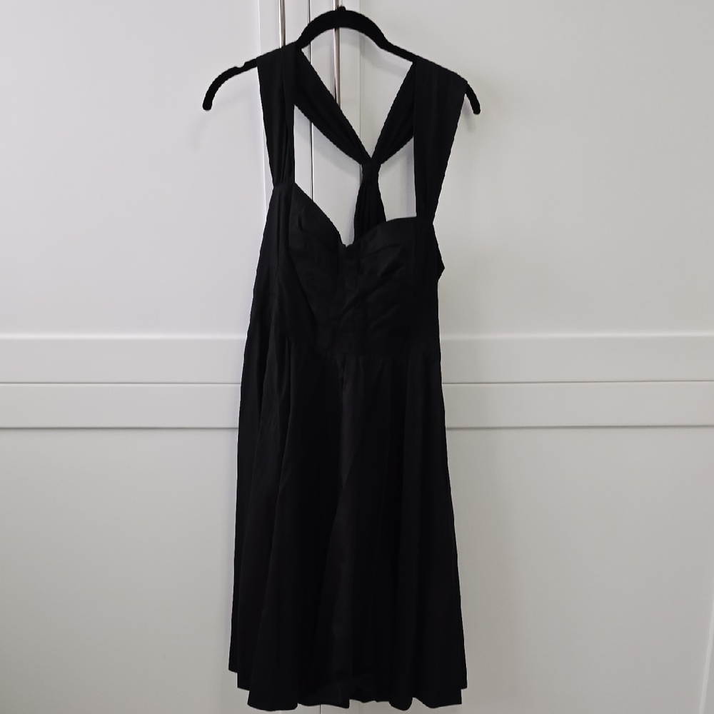 French Connection Black Backless Dress